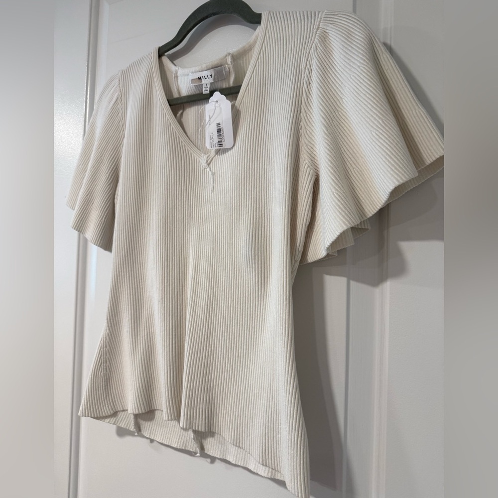 Milly Off White Sweater NWT Size- S - Picture 4 of 5